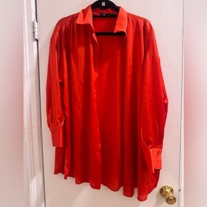 Zara satin shirt- Size M